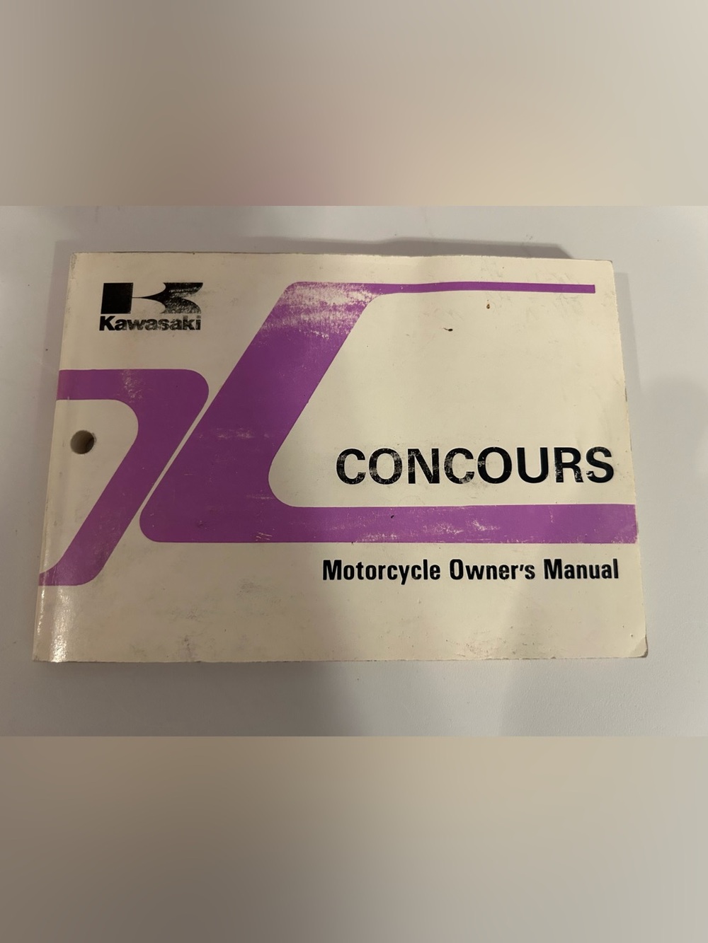 1985 Kawasaki Concours Motorcycle Owner's Manual
